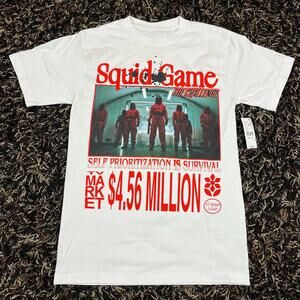 Market Studios x Squid Games Netflix White Sz‎ S New